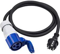 Meister 7425280 Câble adaptateur CEE 1,5 m Câble en caoutchouc robuste H07RN-F3G 2,5 mm² 16 A / 230 V IP44 extérieur