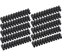 Meister 7453030 raccordement Section de câble 2,5 - 4 mm² - Lot de 10 pièces dans Un kit Pratique - Noir 12 Broches/Bornes de boîte/Bornier pour Installation Domestique, 2,5-4 mm²
