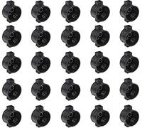 Meister 7460010 Lot de 25 boîtes d'interrupteurs encastrées - 40 mm de profondeur - Noir - Diamètre 60 mm - Pour montage d'interrupteurs et de prises/boîte encastrée avec embouts tunnels/boîte de