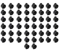 Meister 7460020 Lot de 50 boîtes d'interrupteurs encastrées - 40 mm de Profondeur - Noir - Diamètre 60 mm - pour Montage d'interrupteurs et de Prises/boîte encastrée avec Embouts Tunnels/boîte de