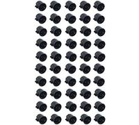 Meister 7460140 Lot de 50 boîtes d'interrupteurs encastrées - 60 mm de Profondeur - Noir - Diamètre 60 mm - pour Montage d'interrupteurs et de Prises/boîte encastrée avec Embouts Tunnels/boîte de