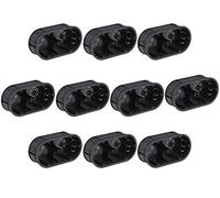 Meister 7460740 Lot de 10 boîtes d'interrupteur à 2 prises encastrées 45 mm de profondeur Noir 145 x 75 mm Pour montage d'interrupteurs et de prises encastrées double