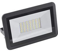 Meister 7490680 Projecteur d'extérieur LED avec boîtier en aluminium robuste pour installation fixe sur les murs de la maison Protection contre les projections d'eau IP65 Noir 30 W 2400 lm