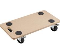Meister Plateau roulant 821400 Plaque MDF Roues PP Freins 590 x 290 mm 200 kg