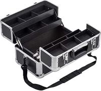 Meister 9095040 Mallette multi-usages 355 x 240 x 225 mm - Grand espace de rangement - Compartiments séparables - Verrouillable - Avec 2 clés et sangle de transport/Mallette à cosmétiques/Mallette