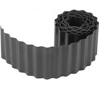 Meister 9957120 Bordure Flexible pour pelouse et Parterre Anthracite 9 m de Longueur et 10 cm de Hauteur en Plastique résistant aux Chocs Facile à Monter Barrière fiable pour Racines/Bordure de