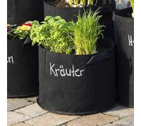 Meister 9960580 Lot de 5 Sacs de Plantation 29 l - 30 x Ø 35 cm - Perméable à l'air et à l'eau - Feutre, Sac de Plantation pour Pommes de Terre