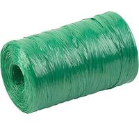Meister 9968600 Raphia Artificiel Vert 500 m pour travaux manuels, décoration et Tissage Matériau de Reliure Traditionnel en Plastique résistant aux déchirures et aux intempéries Cordon de Jardin
