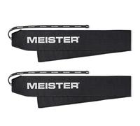 Meister Bandes de Poignet LockDown - Support Ajustable Non Élastique pour Musculation, Force & Entraînement Croisé - Noir