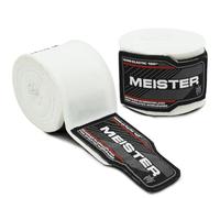 Meister Bandes Semi-Élastiques Adulte de 180 Pouces (457 cm) pour MMA & Boxe (Paire) - Blanc
