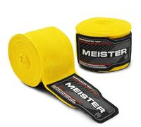 Meister Bandes Semi-Élastiques Adulte de 180 Pouces (457 cm) pour MMA & Boxe (Paire) - Jaune