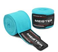 Meister Bandes Semi-Élastiques Adulte de 180 Pouces (457 cm) pour MMA & Boxe (Paire) - Turquoise