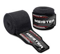 Meister Bandes Semi-Élastiques Junior de 108" (274 cm) pour MMA et Boxe (Paire) - Noir