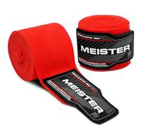 Meister Bandes Semi-Élastiques Junior de 108" (274 cm) pour MMA et Boxe (Paire) - Rouge