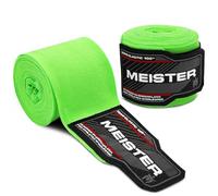 Meister Bandes Semi-Élastiques Junior de 108" (274 cm) pour MMA et Boxe (Paire) - Vert Néon
