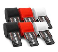 Meister Bandes Semi-Élastiques pour Adulte de 180 Pouces (457 cm) pour MMA et Boxe - Lot de 3 Paires