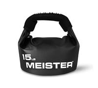 Meister BEAST Kettlebell de sable portable - Sac de sable souple - 6,8 kg - Noir