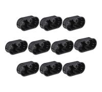 Meister Boîtier de commande 2 fois, chasse d'eau, 45 mm, noir / 10-pack