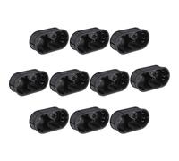 Meister Boîtier de commande 2 fois, chasse d'eau, 45 mm, noir / 10-pack
