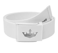 Meister Ceinture de Golf Web Player - Ajustable & Réversible - Blanc