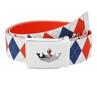 Meister Ceinture de Golf Web Player - Ajustable & Réversible - Losanges Royaux