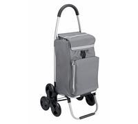 Meister Chariot de Courses, 54 + 5 L - Monte-escaliers 3x3 - Gris