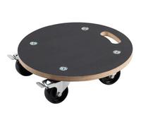 Metafranc Chariot de transport WU0822040 – 200 kg, 380×110 mm, 4 roulettes pivotantes
