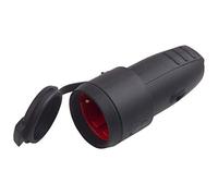 Meister Contact de Protection Embrayage en Caoutchouc, Rouge, avec Couvercle, IP44, 7422470, 7422420