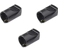 Meister Coupleur de contact de protection - 3 pièces - Plastique - Noir - 250 V 16 A - Section maximale de câble 2,5 mm² - IP20 intérieur - Insertion droite / Prise Schuko avec décharge de traction