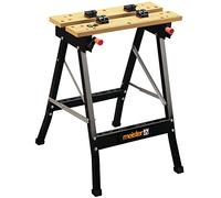 Meister Établi pliable JOBBY 150 kg 9079100 – Métal et bois Noir 60,5×64×78,5 cm