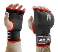 Meister Gants Bandes Intérieures ProWrap avec Gel - Paire - Noir/Rouge - Jeunesse/X-Petit