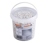 Meister Lot de 1700 croisillons de carrelage de 2,5 mm - Accessoire robuste en polypropylène - Blanc - Aide à la pose de carrelage