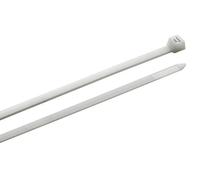 Meister Lot de 25 serre-câbles - Blanc - 550 x 7,6 mm - Nylon solide - Indéformable - Durable & robuste - Set de serre-câbles pour les façades/connecteurs de câbles / 7452650