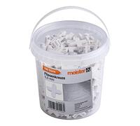 Meister Lot de 700 Entretoises en Polypropylène Robuste de 5,0 mm - Blanc - Accessoires pour Carrelage/Aide à la Pose/Croix Articulée - 4427200