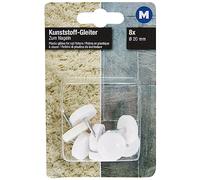 Meister Lot de 8 patins en plastique avec goupille Ø 20 mm 161191 644426