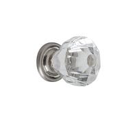 Meister Meubles Bouton Ø 30 mm, Aspect Inox, transparent, 101011