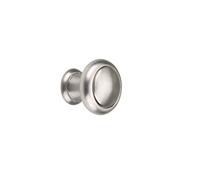 Meister Meubles Bouton Diamètre 25 mm, Aspect Inox, 123031