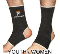 Meister MMA Muay Thai Support de Cheville Wraps (Paire), Youth Black