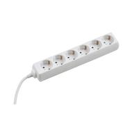 Meister multiprise 6 fois, 5 m, blanc, IP20