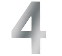 Meister - Numéro de maison - En inox - Design 3D - Excellente lisibilité - Possibilité de combiner chaque numéro - Signalétique pour mur, porte et portail, 424037