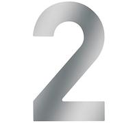 Meister - Numéro de maison - En inox - Design 3D - Excellente lisibilité - Possibilité de combiner chaque numéro - Signalétique pour mur, porte et portail, 424017