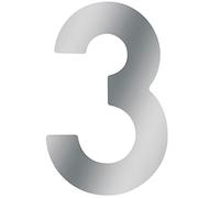 Meister - Numéro de maison - En inox - Design 3D - Excellente lisibilité - Possibilité de combiner chaque numéro - Signalétique pour mur, porte et portail, 424027