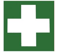 Meister - Plaque de signalisation phosphorescente - 150 x 150 mm - Indicateur de niveau de sauvetage - Sortie de secours - Indication de sécurité, 503850