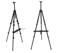 Meister Rio Chevalet en aluminium de qualité professionnelle pour cadre jusqu'à 120 cm de haut Avec support pour pinceaux et sac de transport.