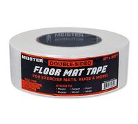Meister Ruban Adhésif Double Face 5 cm pour Tapis de Sol - Fixe les Tapis d'Exercice et les Tapis en Place