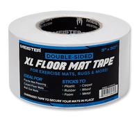 Meister Ruban Adhésif Double Face XL pour Tapis de Sol - Fixe les Tapis d'Exercice