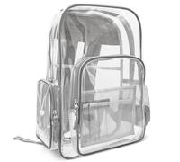 Meister Sac à Dos Transparent Accès Total - Conforme aux Normes de Sécurité des Écoles et des Événements - Réfléchissant de Sécurité
