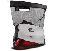 Meister Sac de Lavage XL pour Athlètes - Grand Sac à Linge de Sport en Filet avec Fermeture Éclair - Noir