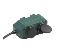 Meister Socket Block 4 fois, de 2 m, vert, IP44