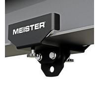 Meister Support de poutre roulante avec freins pour sac lourd de boxe et MMA - Noir - 14,6 cm - 19,1 cm
